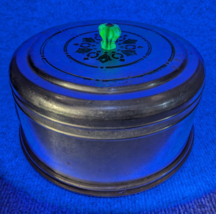 Cake Tin Saver Green Inlay Uraniun Glass Knob By Mirro Finest Aluminum U... - $49.49