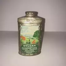 1910s Sylvan Carnation Talcum Powder Tin - $60.00