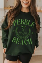 Pebble Beach, California Sweatshirt, Pebble Beach Golf Unisex Soft and Cozy Crew - £34.57 GBP