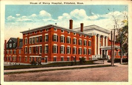 Pittsfield Massachusetts/MA House Of Mercy Hospital Early Postcard BK49 - £4.67 GBP