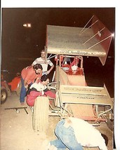 USAC Sprint Car In Pit At Night Photo Vintage Racing - $21.83