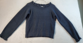 Lulus Sweater Womens Medium Navy Knit 100% Acrylic Long Raglan Sleeve Bo... - £13.79 GBP