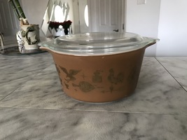 Vintage 1961 Pyrex Covered Casserole 473 Dish Ovenware 1 Qt (USA) - £5.92 GBP