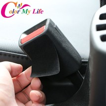 2Pcs/Set Black Auto Car Safety Belt Buckle Anti-collision Stickers Protective Pa - £30.49 GBP