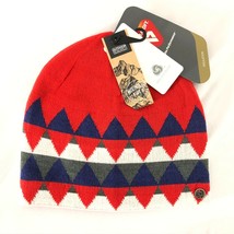 Outdoor Research Womens Babs Beanie Merino Wool Blend Geometric Red Blue OS - £9.15 GBP