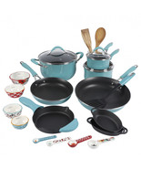 Cookware Set Nonstick 24-Piece Kitchen Pots and Pans Lids Cast Iron Skil... - £135.77 GBP
