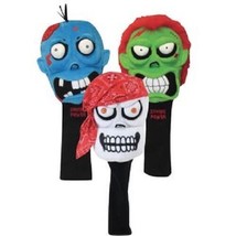 Winning Edge Orange, Blue Or Green Zombie Or Skull Golf Driver Headcover - £33.35 GBP