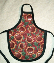 Floral / Sunflowers Print Fabric - Decorative Soap Bottle Dish Apron 1PC - $89.55 MXN