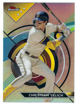 2023 Topps Finest #82 Christian Yelich Milwaukee Brewers Refractor - £2.66 GBP