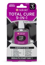 Nail-Aid Total Cure 9 in 1 Treatment., Clear, 0.51 Fl Oz - $12.73