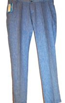 Mondo Light Blue Men&#39;s Linen Solid Pants Trousers Size US 38 EU 54 - £119.13 GBP