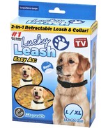 Lucky Leash 2n1 Retractable Leash &amp; Collar- Large/X-Large - £4.73 GBP