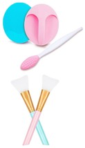 Super Soft Silicone Face Cleanser Brush and Silicone Face Mask Brushes Bundle - £11.86 GBP