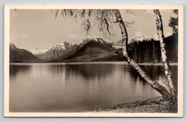 The Birch Tree Lake McDonald Glacier National Park MT RPPC Photo Postcard V27 - £11.95 GBP