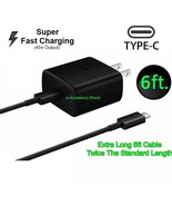 45w USB-C Super Fast Wall Charger+6ft Cable For Samsung Galaxy S23 S22 S... - $16.20 CAD