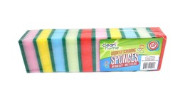 Clean Home Assorted Scrubbing Sponges 10 Pack - £3.95 GBP