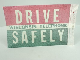 VTG Lyle DRIVE SAFELY Wisconsin Telephone Company Aerial Antenna Flag  - £15.21 GBP