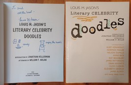 Literary Celebrity Doodles SIGNED by Louis M. Jason / Hardcover - £18.25 GBP
