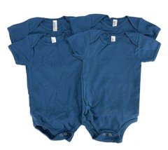One-Piece Baby Short-Sleeve Top 4 Pack, American Apparel, Blue, 12-18 Mo... - $148.93 MXN