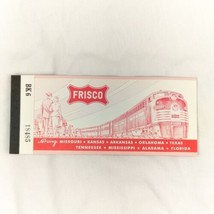 FRISCO RAILROAD TICKET BOOKLET UNUSED ST LOUIS SAN FRANCISCO 18485 VINTA... - £9.41 GBP