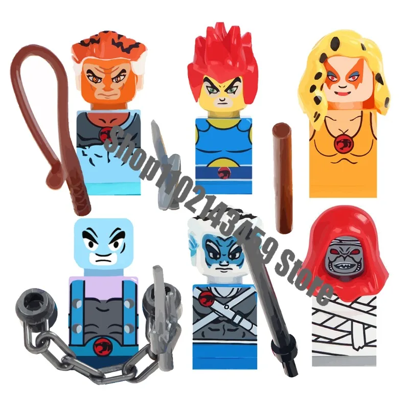 WM Blocks WM6010 Thundercats Jaga Lion-O Thundera Tygra Anime Bricks Dolls Mini - £7.39 GBP+