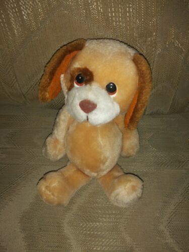 Primary image for Russ Berrie Vintage VTG Dog Plush 7" Trips Puppy Beige Brown Stuffed Animal Item