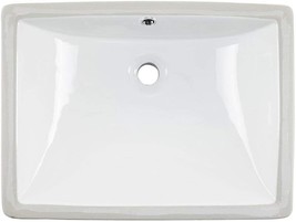Friho 18.5&#39;&#39;X13.8&#39;&#39;X7.9&#39;&#39; Modern Sleek Rectangular Undermount Vanity Sink - £71.57 GBP