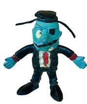 Imperial Bendy TDQTA blue face bendable eye patch Action Figure Toy vtg 1970s US - £19.51 GBP