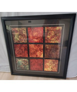 Arabesque Patchwork II Framed Glass Artowrk Wall Art 36 x 36 in - £11.61 GBP