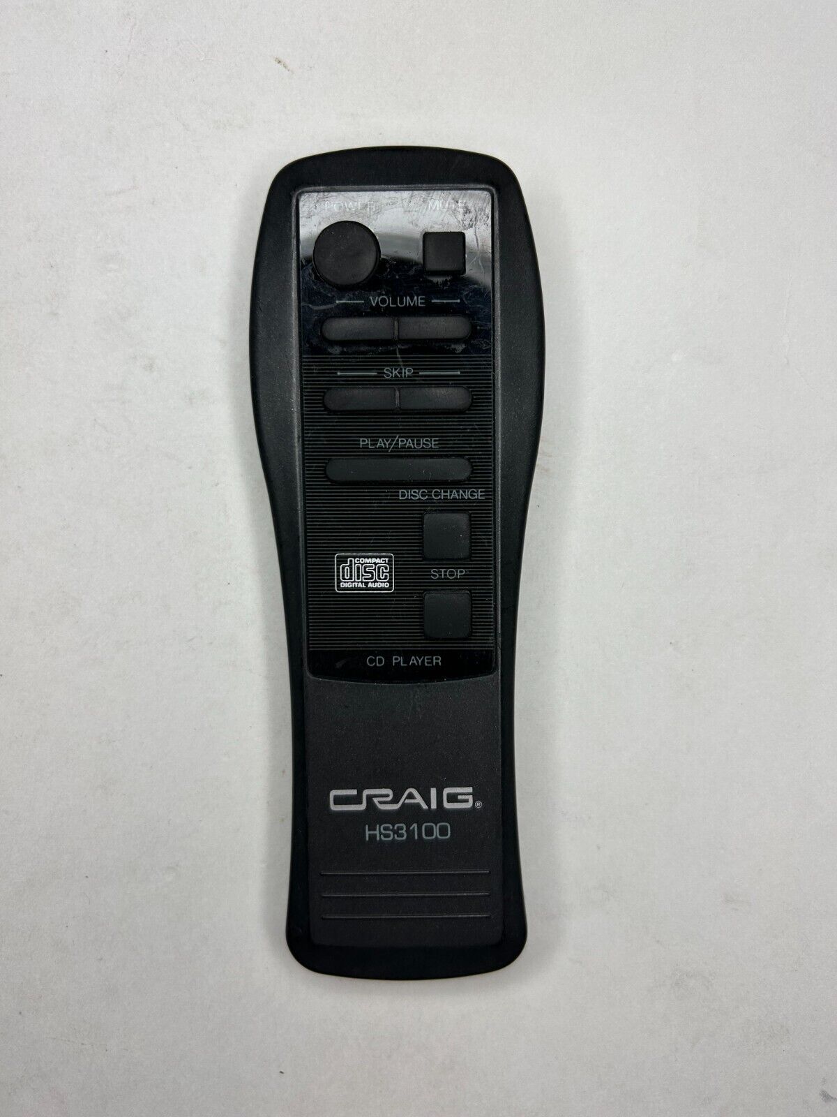 Craig HS3100 Compact Stereo / CD Player Remote Control, Black - OEM  			