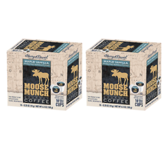 Moose Munch by Harry &amp; David, Maple Vanilla, 2/18 ct boxes (36 Total Cups) - £19.92 GBP