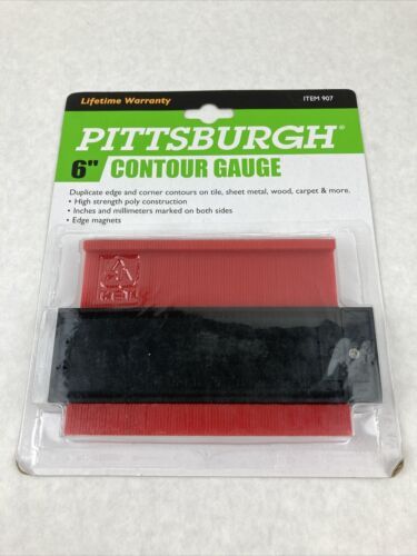 Pittsburgh 6&quot; Contour Gauge Item 907 with Edge Magnets - $15.88