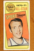 Vintage 1970 Topps Basketball #108 Billy Cunningham All Star HOF - £7.89 GBP