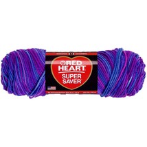 Red Heart Super Saver Yarn Grape Fizz 1 Pack of 1 Skein - $70.42 CAD