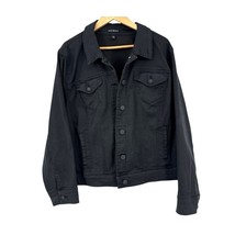 Lane Bryant Black Denim Jacket Size 24 Core basic womens plus classic  - $34.65