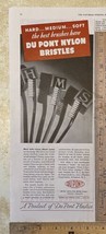 Vintage Print Ad Du Pont Nylon Bristles Toothbrush Nurses are Needed 13.... - $11.75