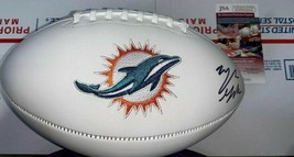 Myles Gaskin Miami Dolphins Autograph Signed White Logo Football Witness Coa - £39.08 GBP
