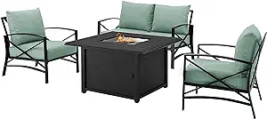 Crosley Furniture KO60037BZ-MI Kaplan Outdoor Metal 4-Piece Seating Set ... - $2,223.99