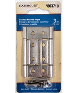 Gatehouse 2-Pack Satin Nickel Bifold Closet Door Hinges 803719 Model #S8... - £6.37 GBP