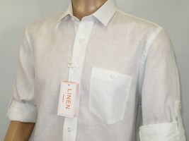 Men INSERCH premium Soft Linen Breathable 2pc Walking Leisure suit LS29116 white image 7