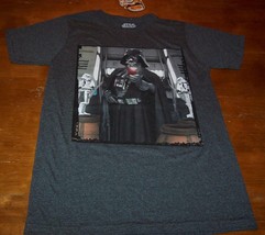 Funny Star Wars Selfie Darth Vader Stormtroopers T-Shirt Small New w/ Tag - £15.82 GBP
