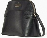 Kate Spade Staci Black Saffiano Leather Dome Crossbody WKR00645 NWT $299... - £71.44 GBP