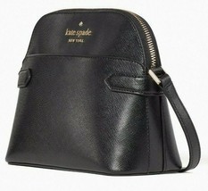 Kate Spade Staci Black Saffiano Leather Dome Crossbody WKR00645 NWT $299... - £71.38 GBP