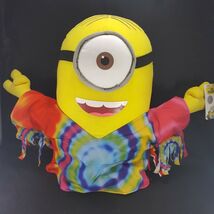 Despicable Me Minion Peace Hippy Plush Stuart One Eye Tye Dyed Stuffed L... - $29.62 CAD