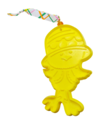 Upcycled Yellow Chick Cookie Cutter Spring Ornament - Hanging Easter Orn... - $14.00