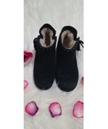 Girls Ugg Black booties size 2 studded tassel fringe accented  - $639.58 MXN