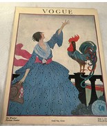 Vintage Vogue Magazine Jul 1918 Cover Litho Art Print Somerset Press Con... - $124.71 CAD