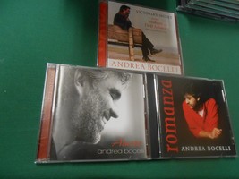 3 Music CDs-ANDREA Bocelli Amore...Romanza...Victoria&#39;s Secret - £11.57 GBP