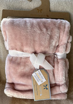 New Mon Lapin Luxury Velvet Baby Security Blanket Lovey Pale Mauve 30x40” NWT - £31.59 GBP