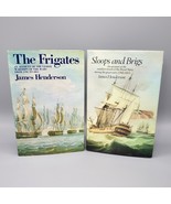 Lot of 2 Frigates Sloops Brigs by James Henderson Vintage HCDJ Naval His... - $24.50
